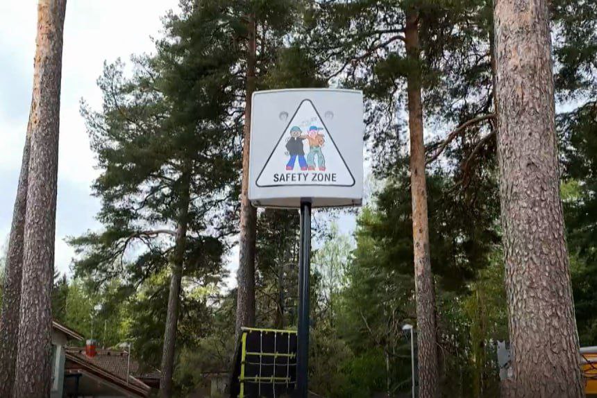 столб безопасности в Финляндии